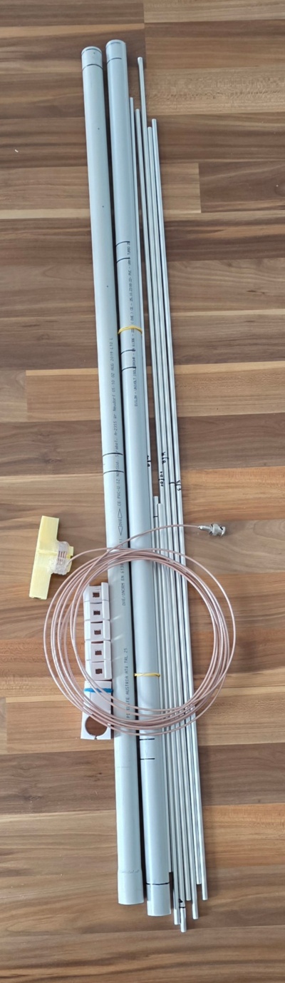 6 EL-Yagi nach DK7ZB zusammengelegt 6 EL-Yagi nach DK7ZB zusammengelegt